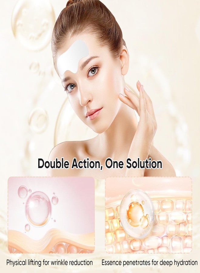 InfiniteRelax 12Pcs Forehead Wrinkle Patches for Women, Hydrolyzed | Collagen | Vitamin E | Aloe Vera to Reduce Wrinkles Forehead Wrinkles Treatment Overnight (Milky white) - Image 3
